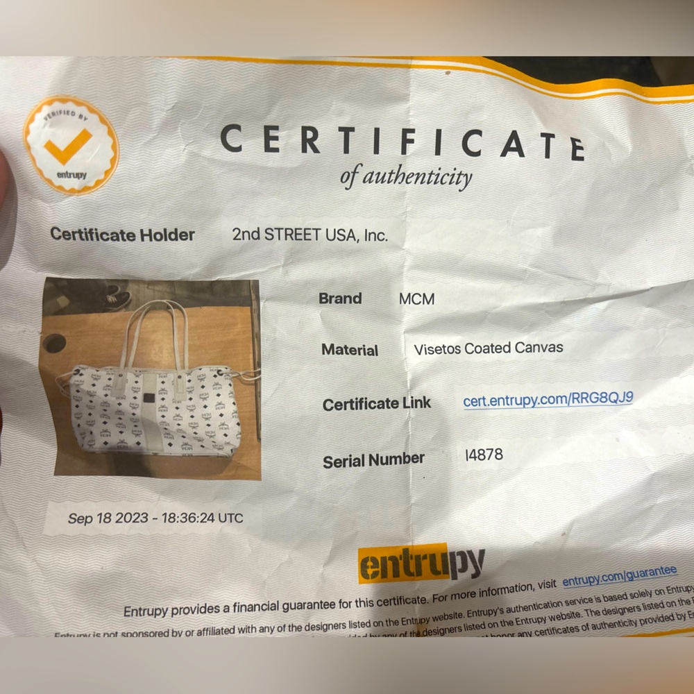 Gently used MCM tote bag……….